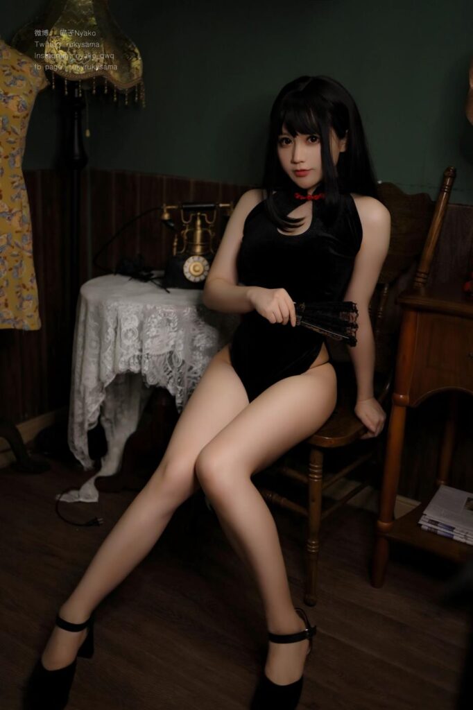 Nyako喵子 – 黑旗袍[26P]-私房物语论坛-在线美图-集图萌