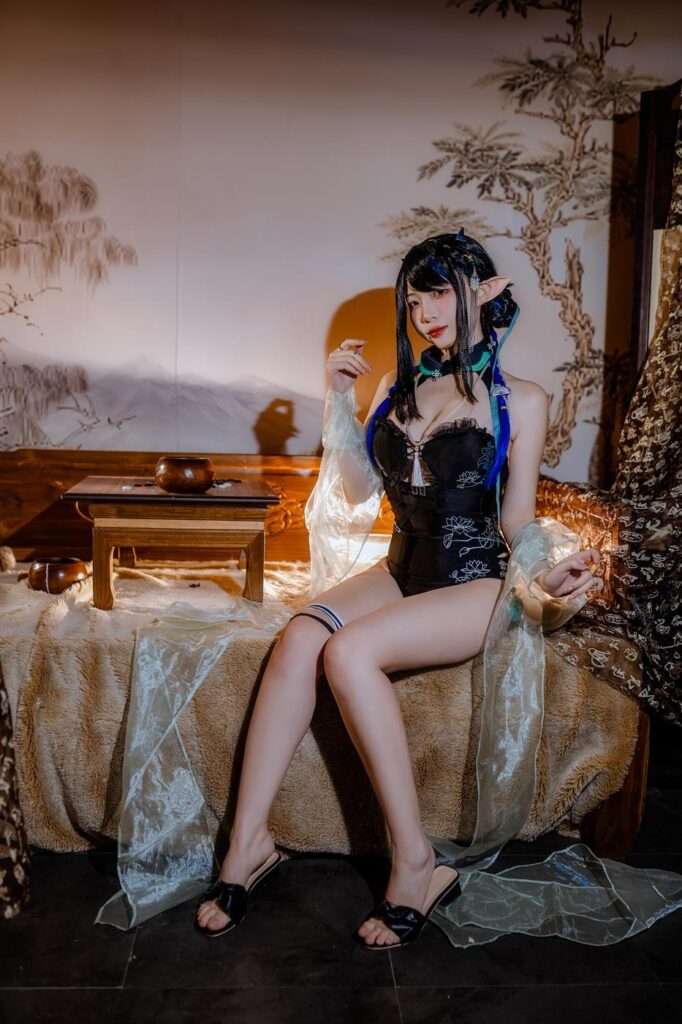 二佐Nisa  – 泰拉夏日纪事 方舟夜半泳装[27P]-Cosplay论坛-在线美图-集图萌