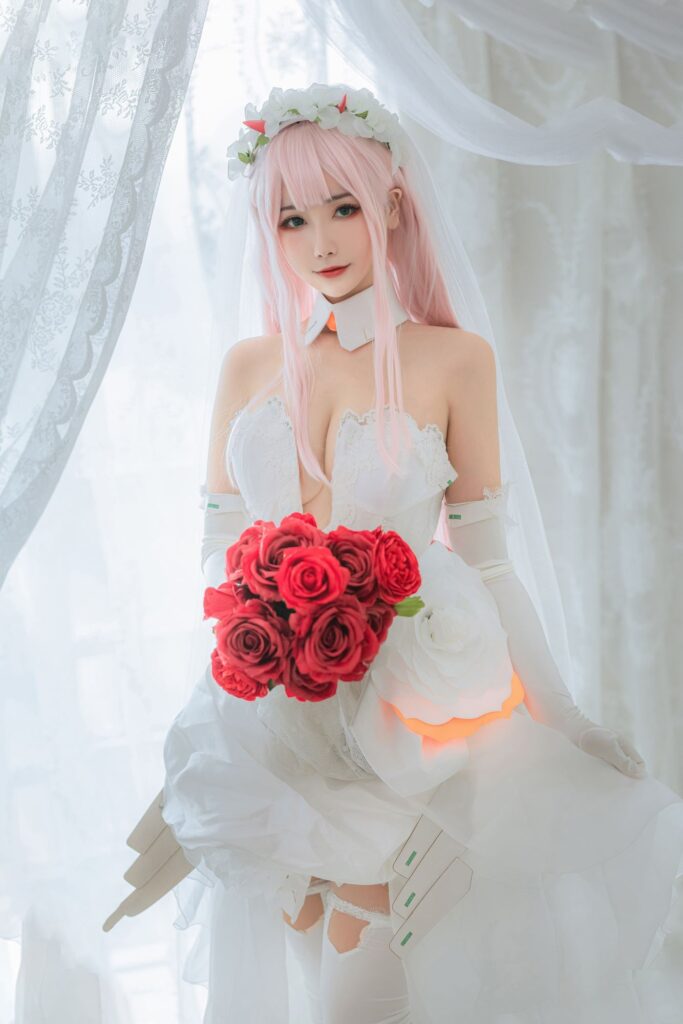 Momoko葵葵  – DARLING in the FRANXX 花嫁[21P]-Cosplay论坛-在线美图-集图萌