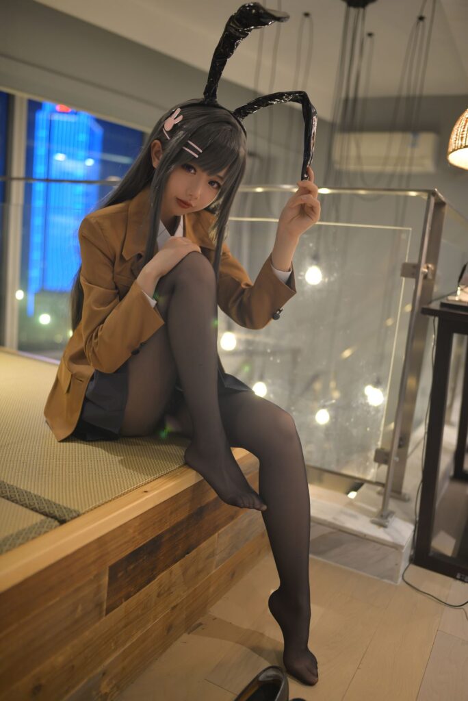 雪琪  – 麻衣制服兔女郎[44P]-Cosplay论坛-在线美图-集图萌