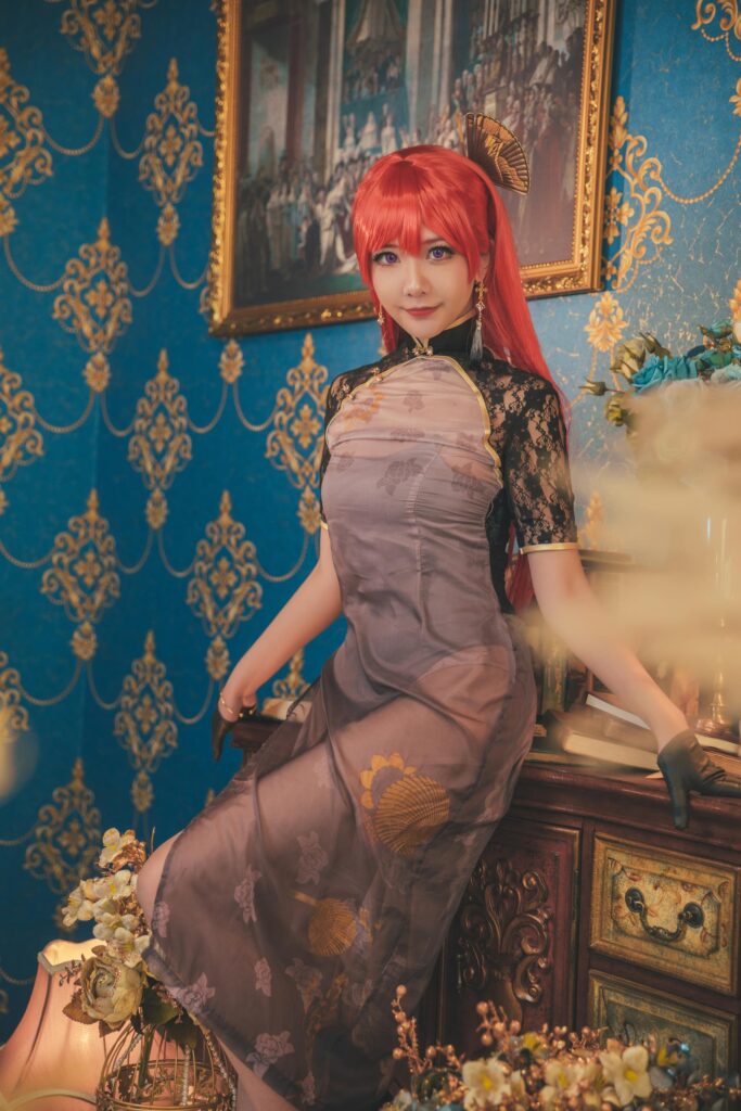 源纱希喵喵喵 – 君主旗袍[16P]-Cosplay论坛-在线美图-集图萌
