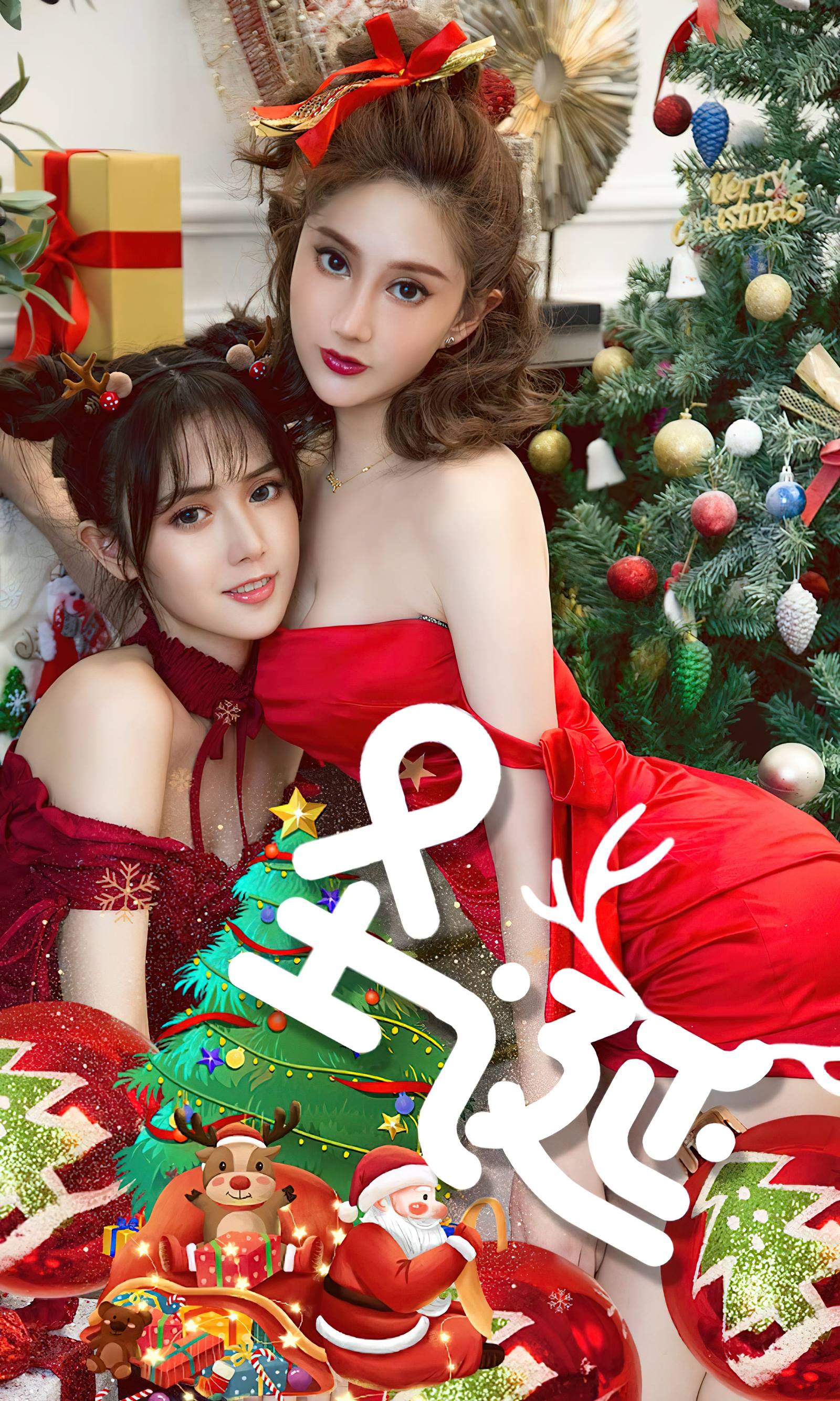 [爱尤物]2023 NO.2737 圣诞 唐小糖[35P/109MB]-集图萌