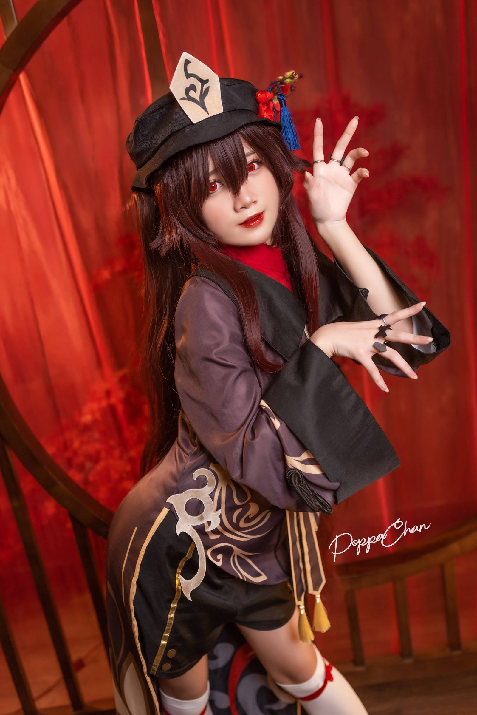 PoppaChan  – Hutao Genshin Impact[25P/110MB]-集图萌