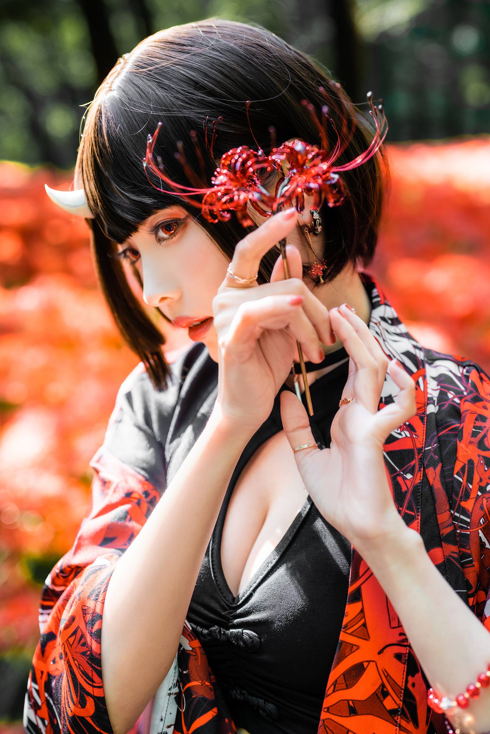 Ely_eee(ElyEE子)  – Red Higanbana 殷紅彼岸[36P/123MB]-集图萌