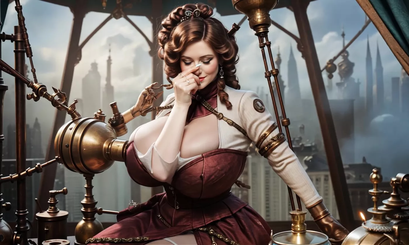 AI绘画 463 Steampunk 2170 World – Steampunk Sci-Fi – 1950’s Super Panavision 70 EP23 #Steampunk[20P/1V/199MB]-集图萌