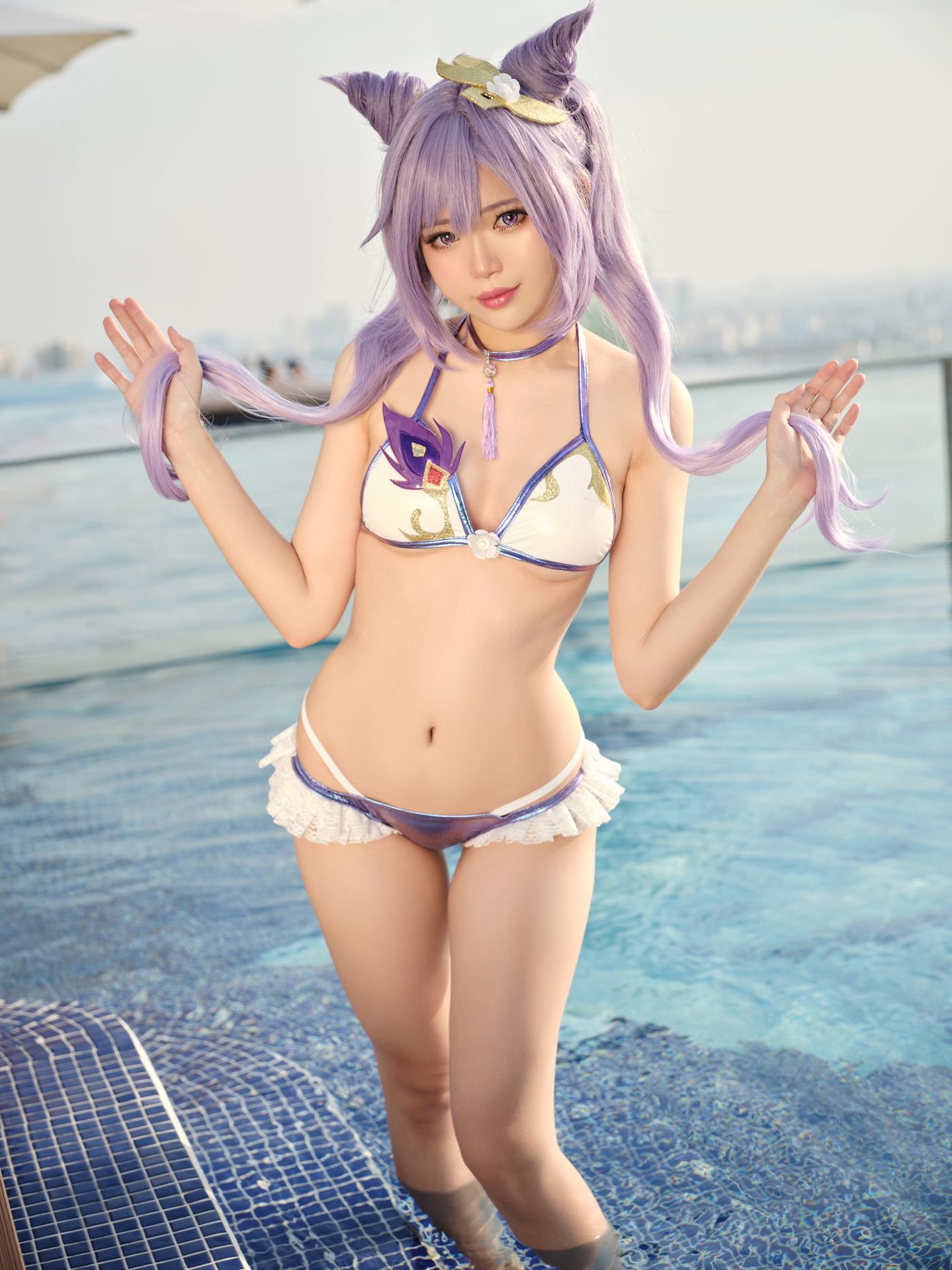 ZinieQ NO.045 – Keqing Bikini[15P/465MB]-集图萌