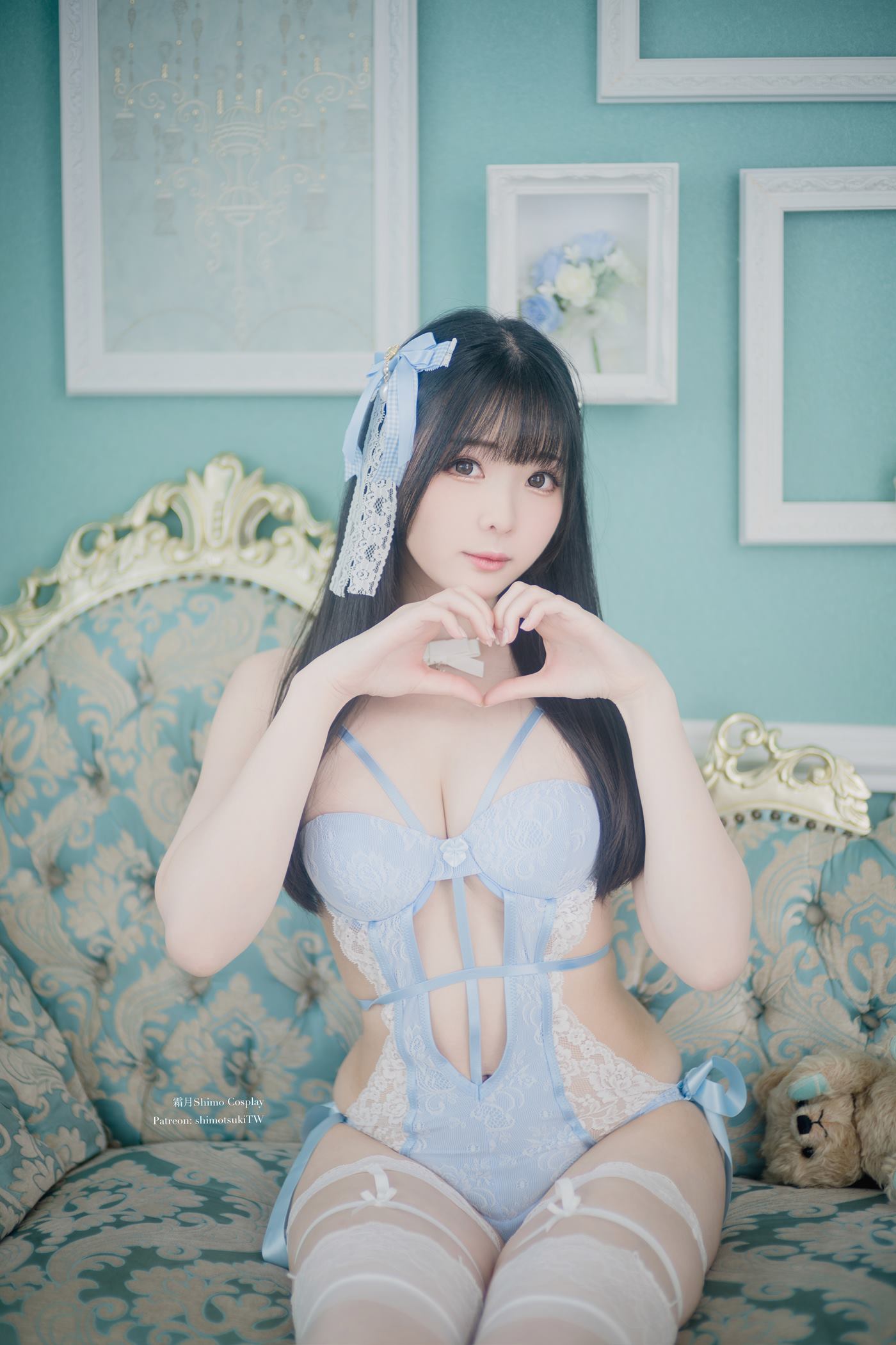 霜月shimo NO.115 – Blue Lingerie[41P/309MB]-集图萌